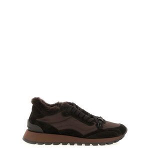 Brunello Cucinelli Black Calfskin Athletic Women's Sneakers